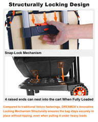 Dreamza soft cooler wheels beach-ride demonstrates easy rolling on sand