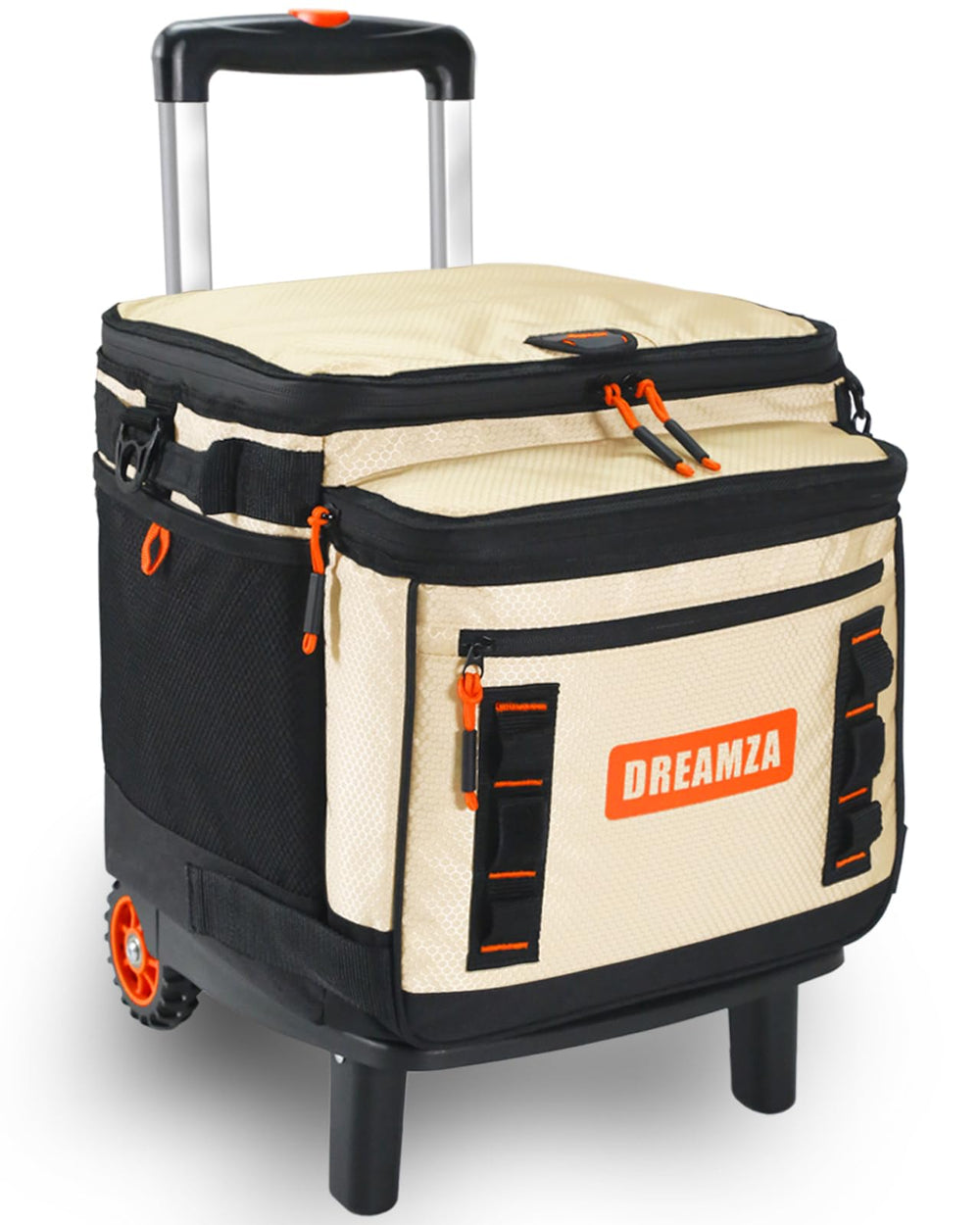 Dreamza soft cooler wheels locking-frame keeps your load stable on the move