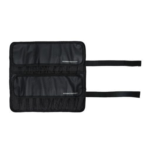 Rolled bag secured for boat fishing and easy stowage.