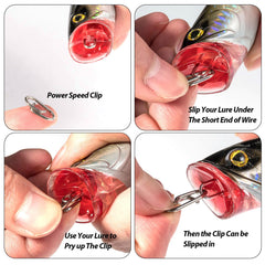 Speed clip with compact paper-clip profile