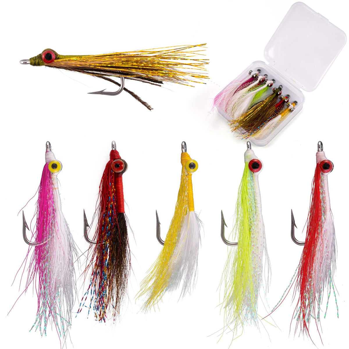 Dr.Fish Clouser Minnow fly hand tied bass lure front view