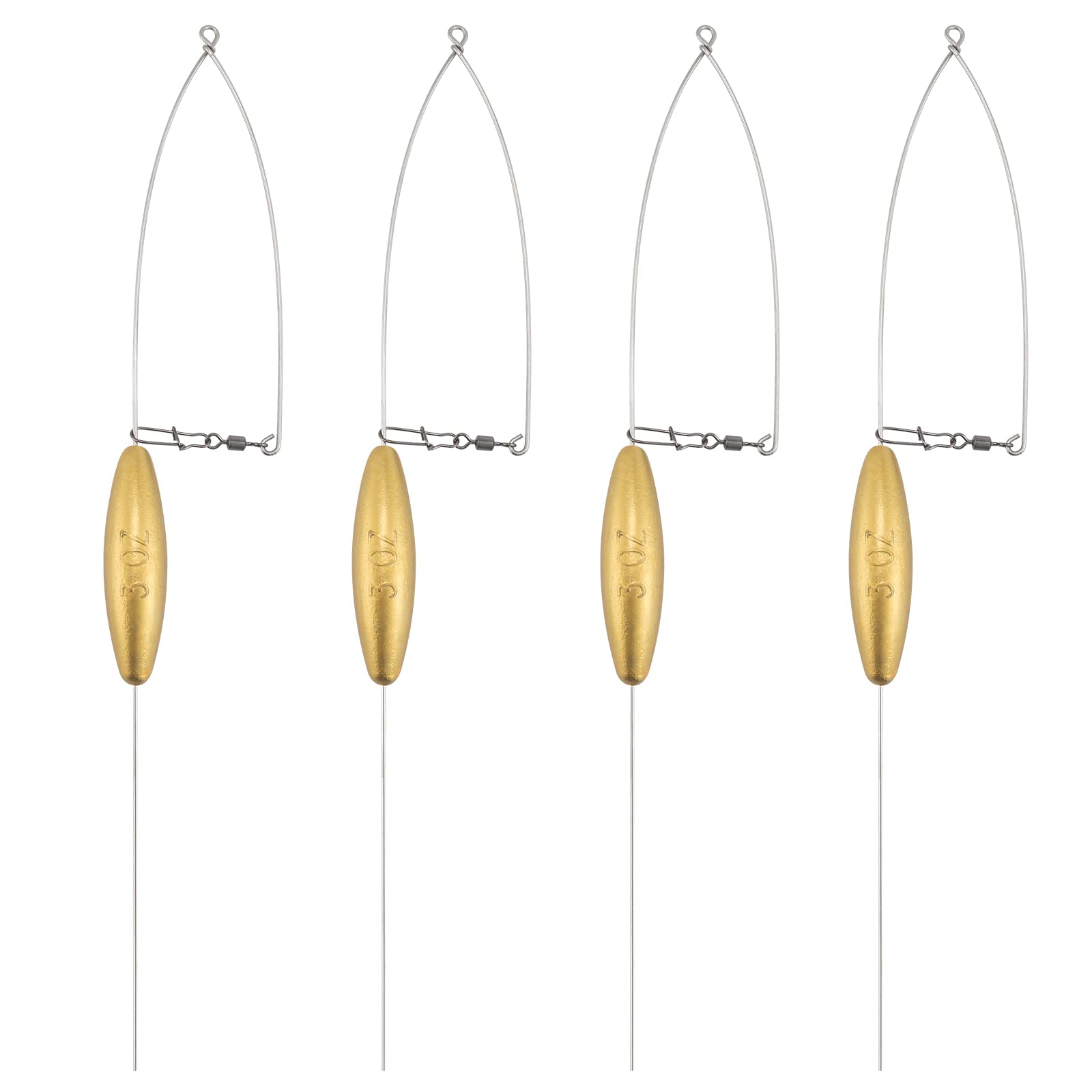 Dr.Fish bottom bouncer 4-pack package for multiple trolling rigs.