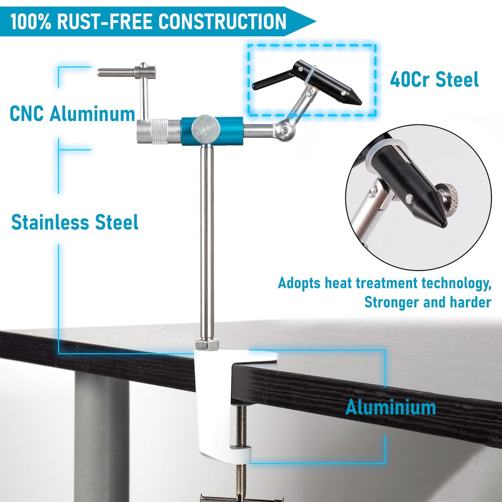 Dr.Fish complete set with adjustable jig vise for efficient tying