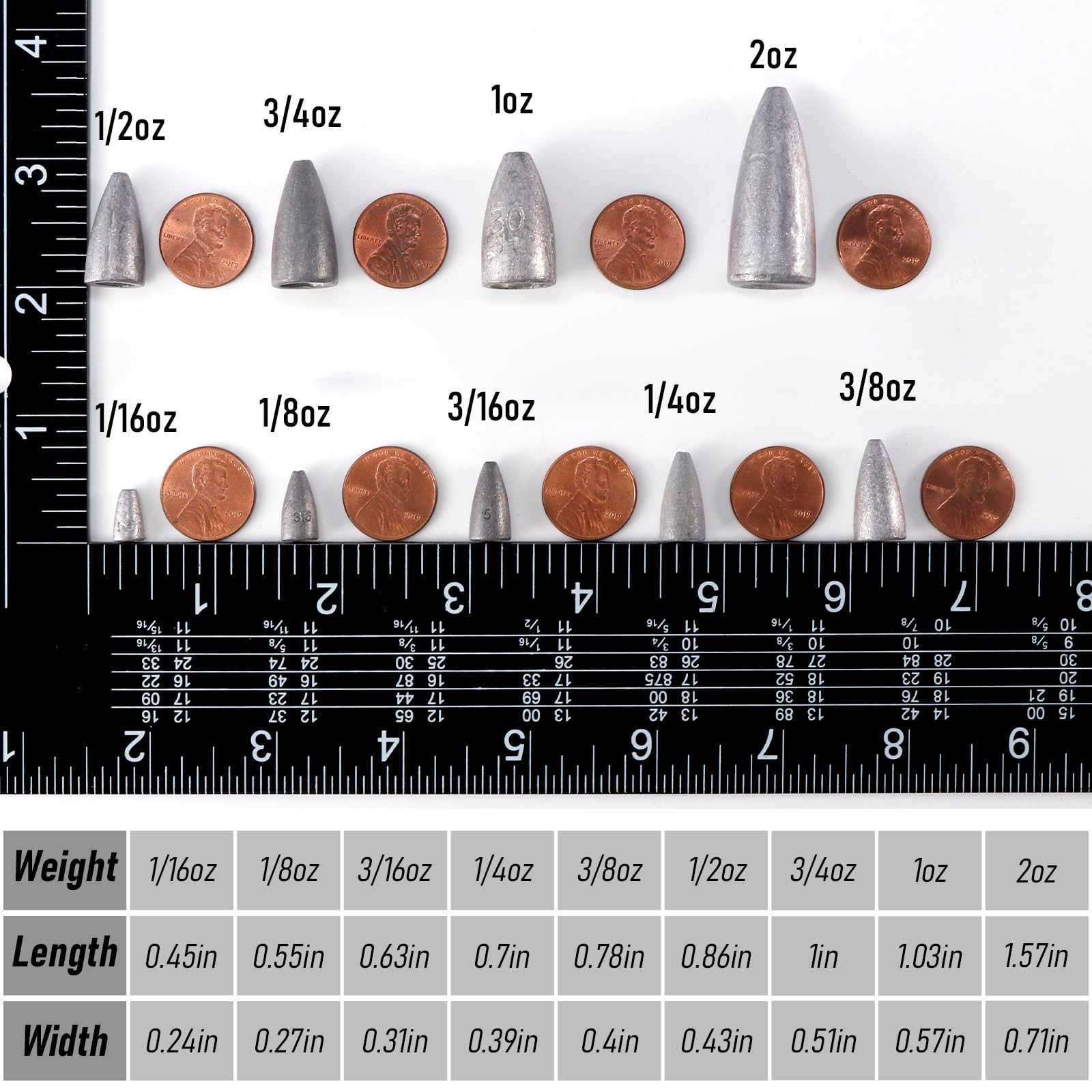 Dr.Fish lead weights bulk 50pc for dependable tackle box replenishment