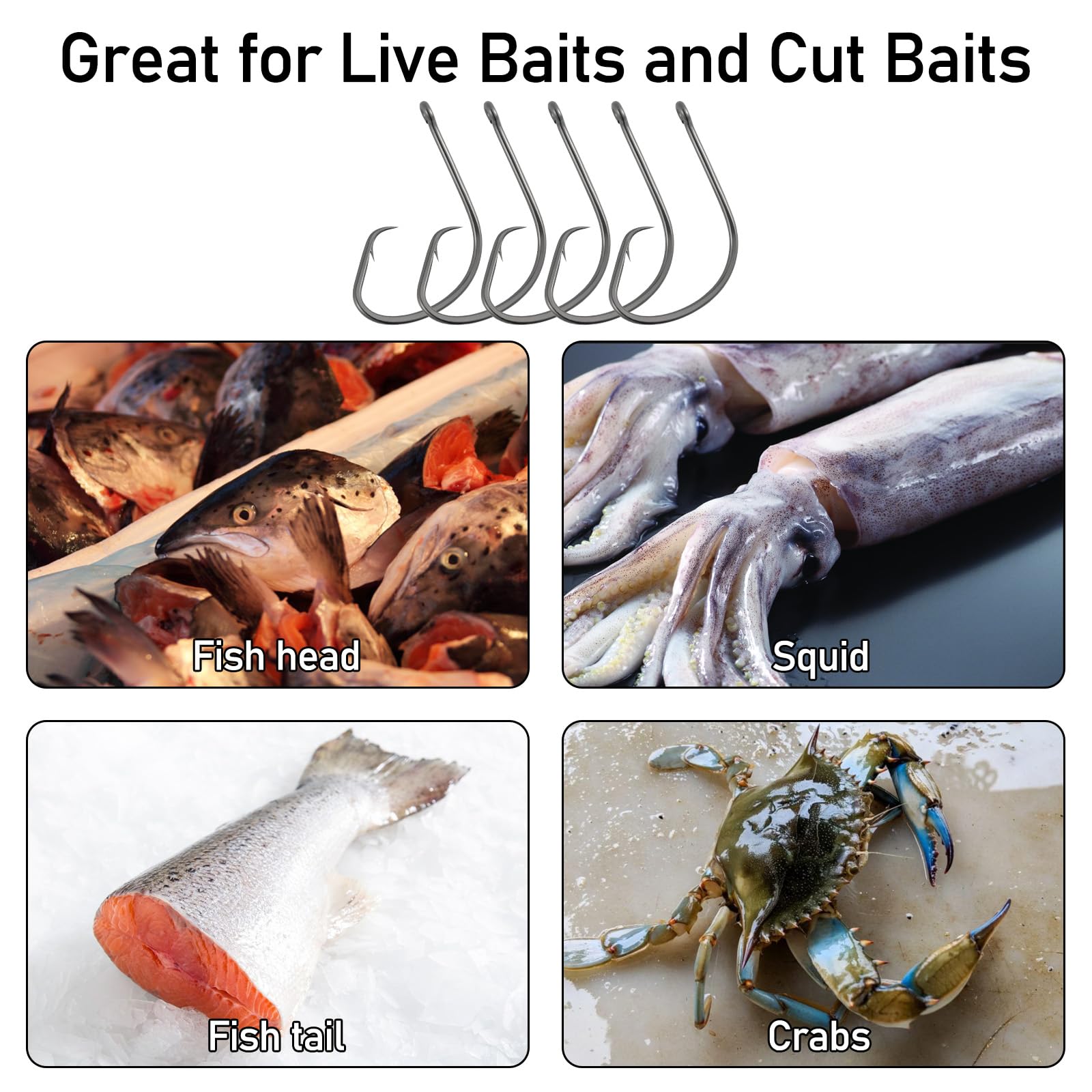 Dr.Fish 100-pack display emphasizes value and convenience for fishing trips.