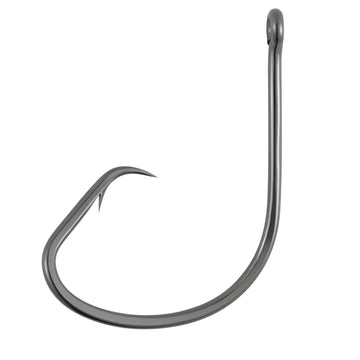 Dr.Fish light circle hooks packaged 100-count for versatile freshwater and saltwater fishing.