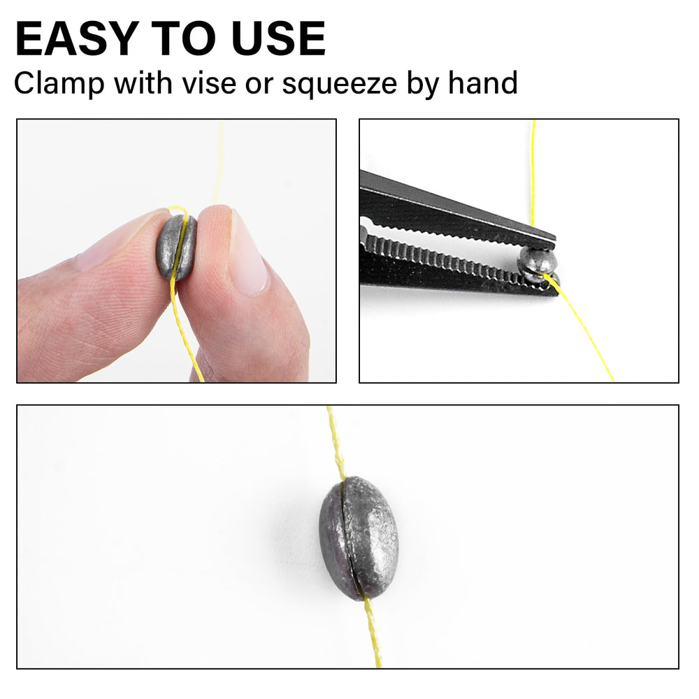 Dr.Fish oval split shot sinkers 1/20oz (10 pcs)