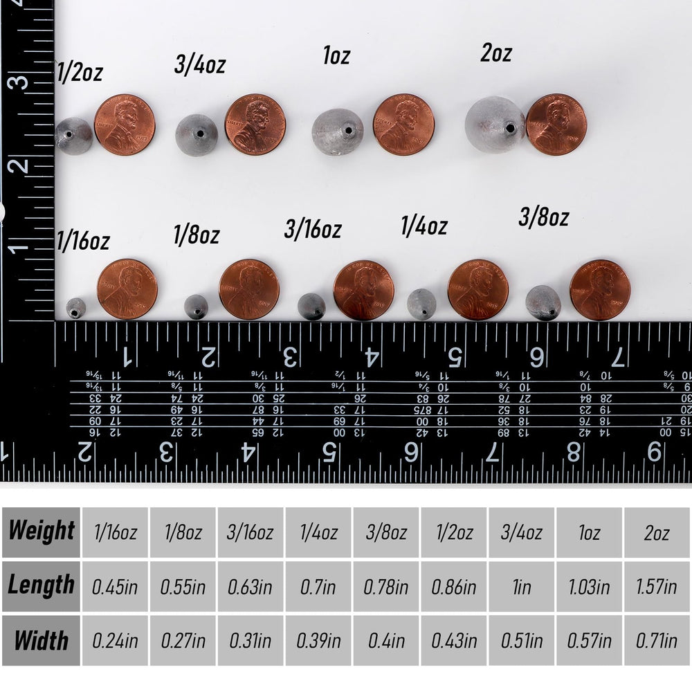 Dr.Fish polished-sinker with smooth surface reduces water friction