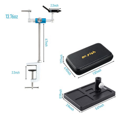 Dr.Fish adjustable handle enables quick angle changes during tying