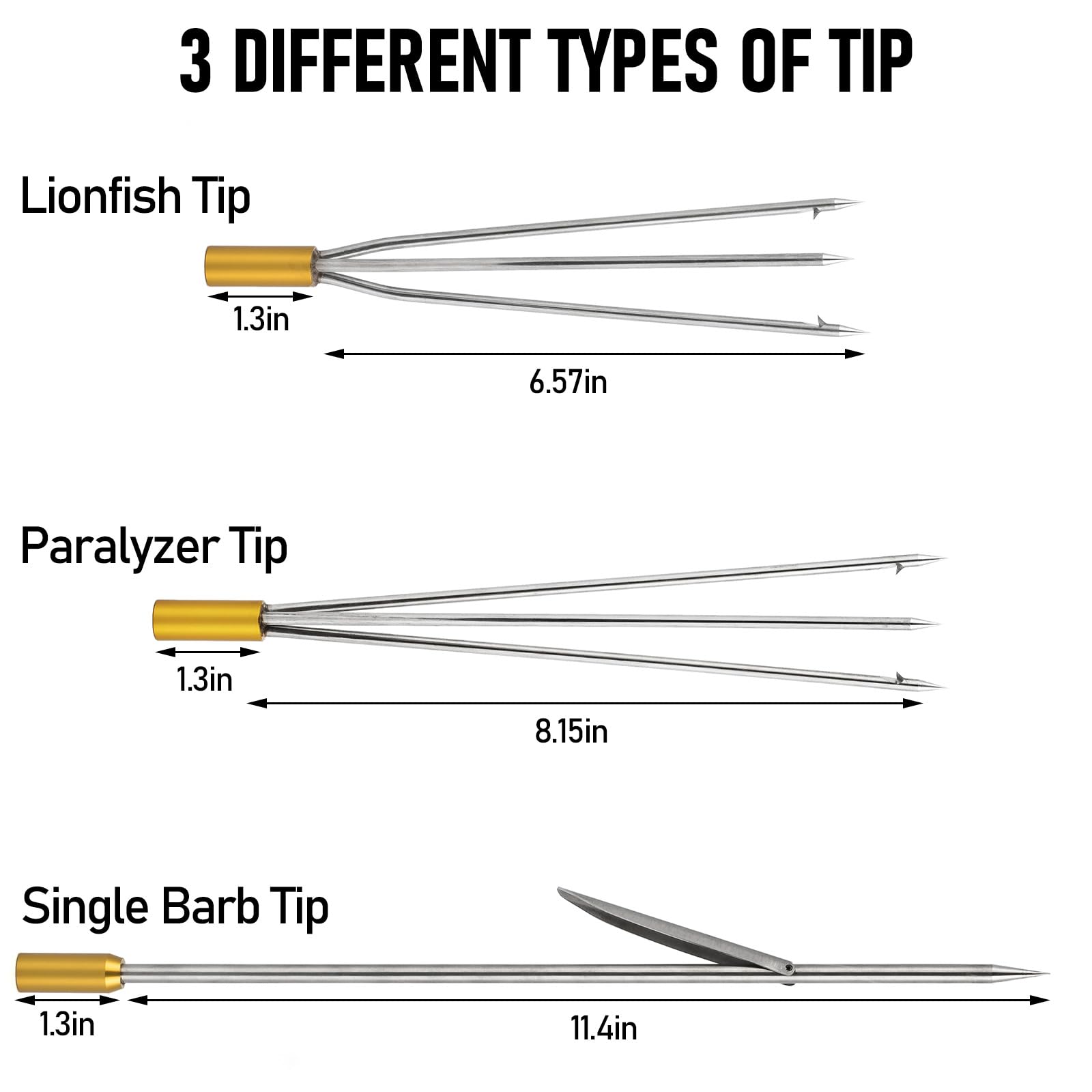 Dr.Fish Spearfishing Kit adjustable length supports versatile underwater angles.