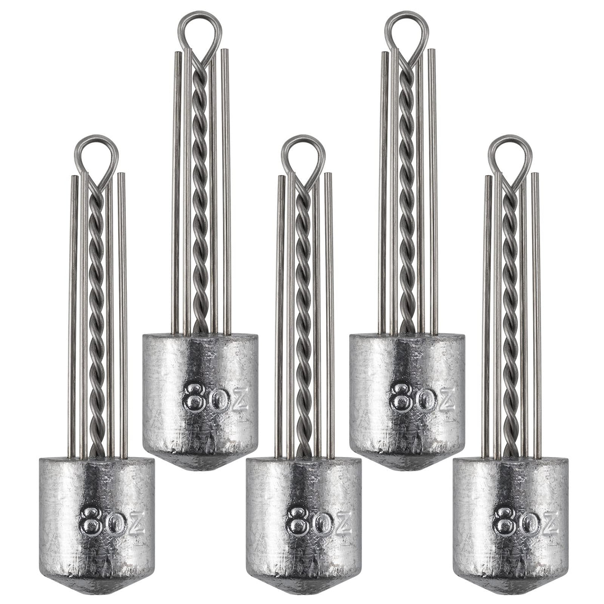 Dr.Fish spider sinker 1oz front view helps quick depth reach on surf casts.