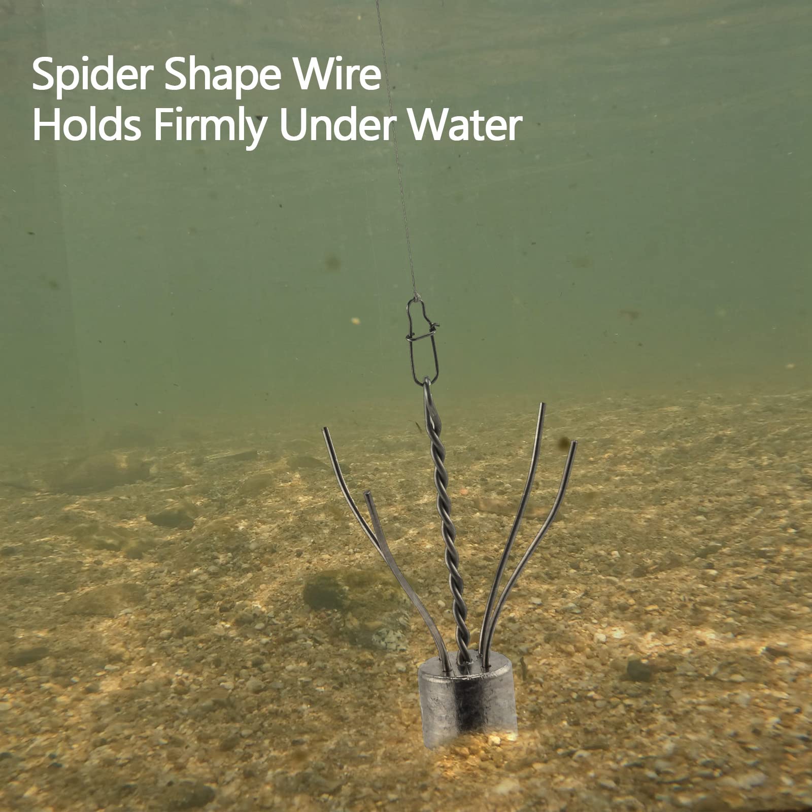 Dr.Fish spider sinker 5-pack packaging for convenience and savings.