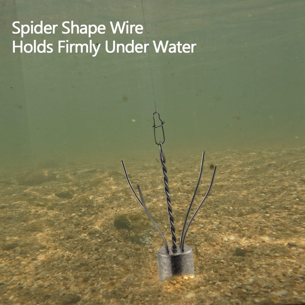 Dr.Fish spider sinker 5-pack packaging for convenience and savings.