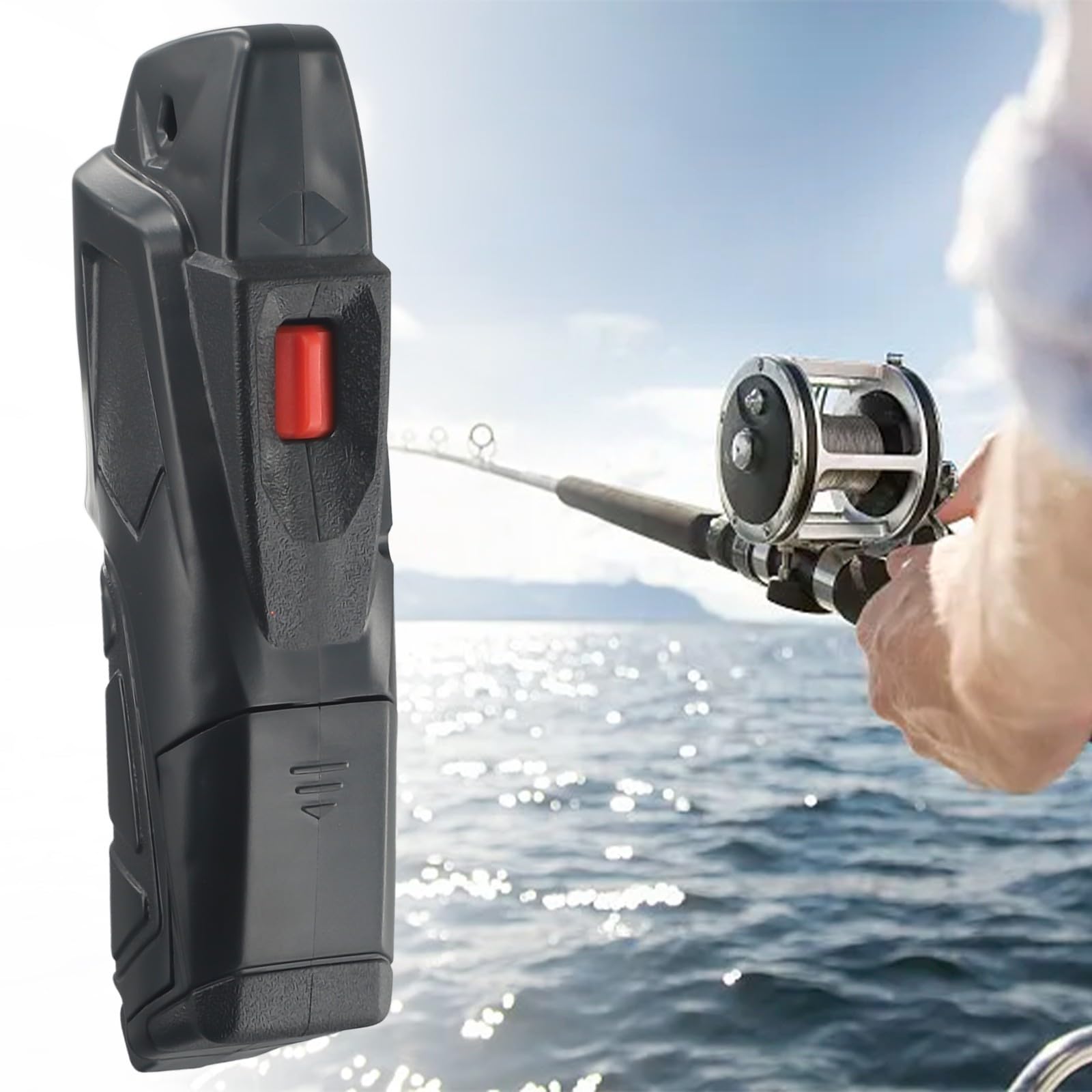 Drhomeam fishing line remover in use on rod shows real-world fishing setup.
