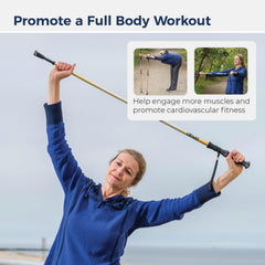 Drive Medical Summit walking poles with adjustable height for a personalized fit.