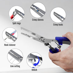 Two hook removers included in fishing kit