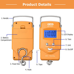 Stainless steel hook on Dr.meter fish scale