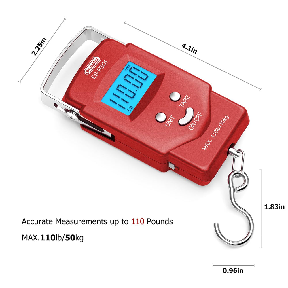 Built-in measuring tape extended on PS01 scale