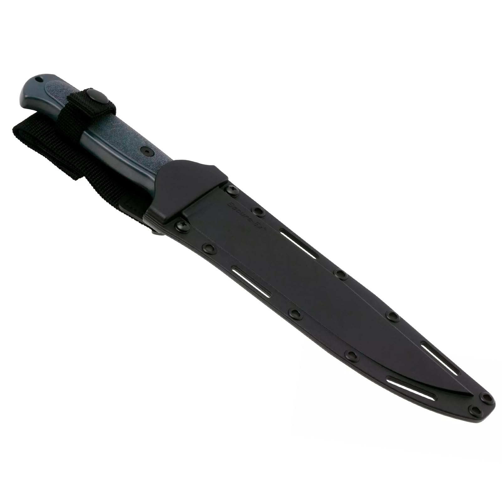 Drop-forged 52100 blade and ergonomic handle detail