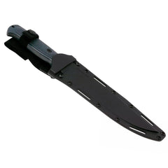 Drop-forged 52100 blade and ergonomic handle detail