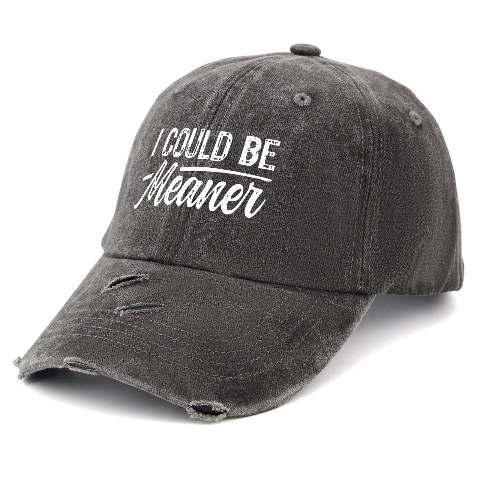 Drouerby I Could Be Meaner Hat side angle with adjustable fit