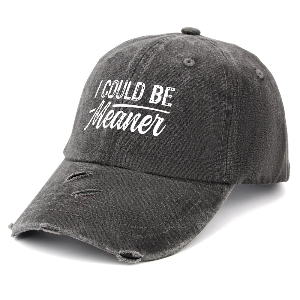 Drouerby I Could Be Meaner Hat side angle with adjustable fit