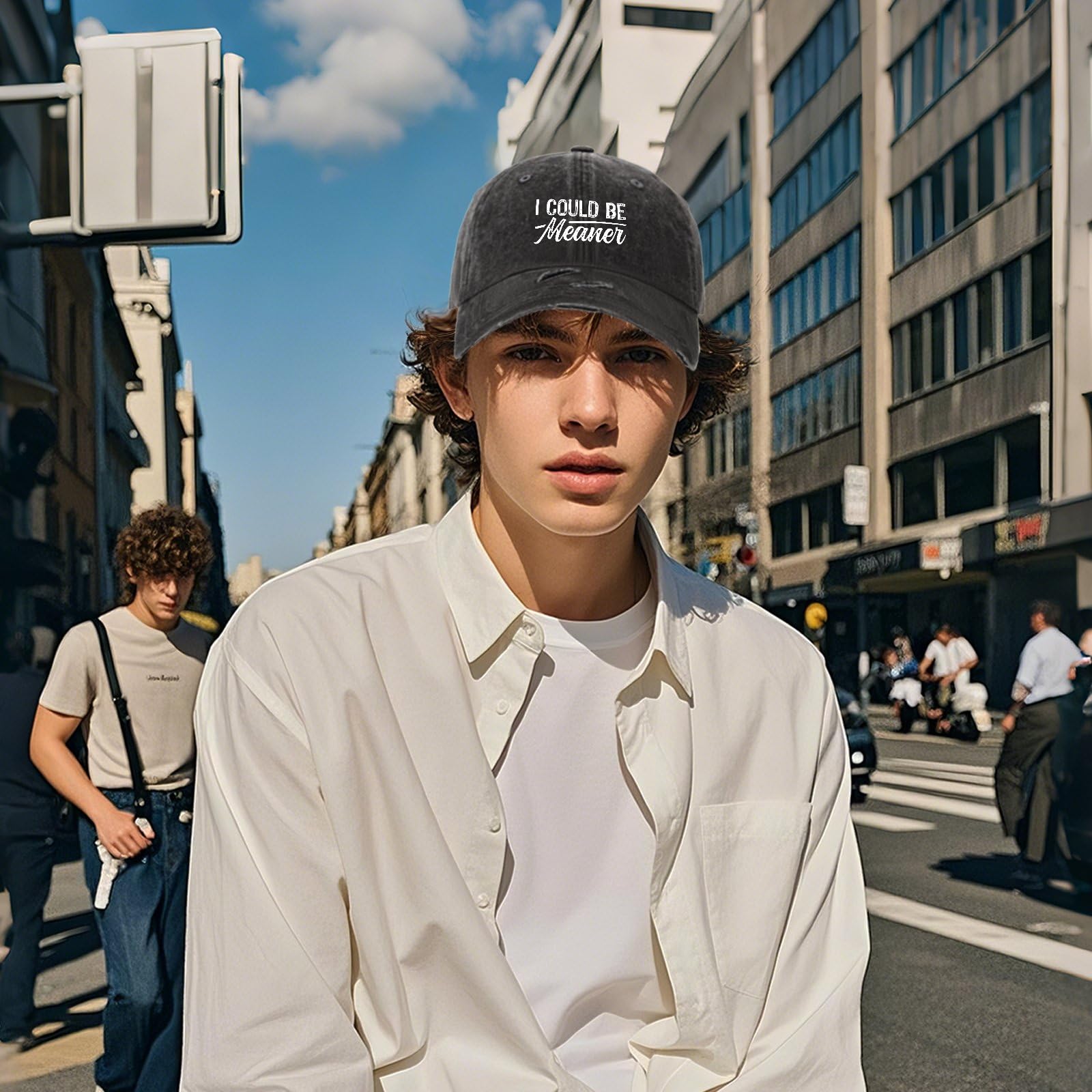 Drouerby I Could Be Meaner Hat adjustable snapback for all-day fit