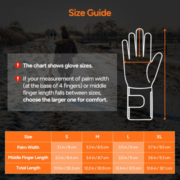 DR.PREPARE heated gloves anti-slip palm enables secure grip in winter tasks