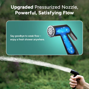 DR.PREPARE water-flow modes provide continuous or manual shower options.