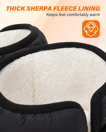 Dr.Warm faux shearling lining creates a cozy interior for all-day comfort.
