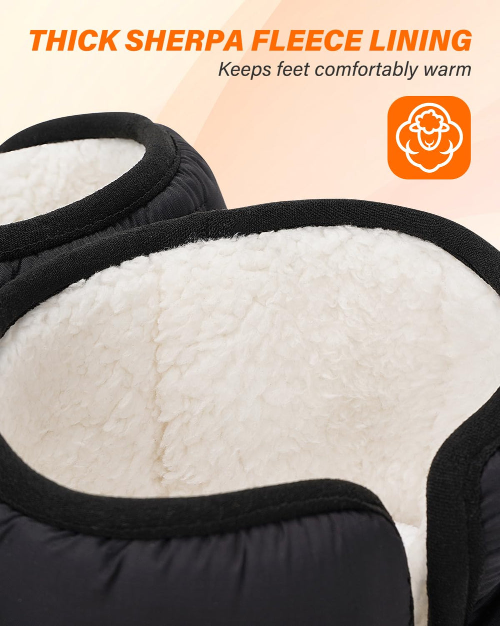 Dr.Warm faux shearling lining creates a cozy interior for all-day comfort.