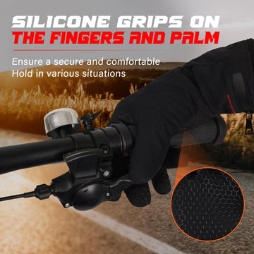 Dr.Warm glove liner silicone palm grip prevents slipping during activities.