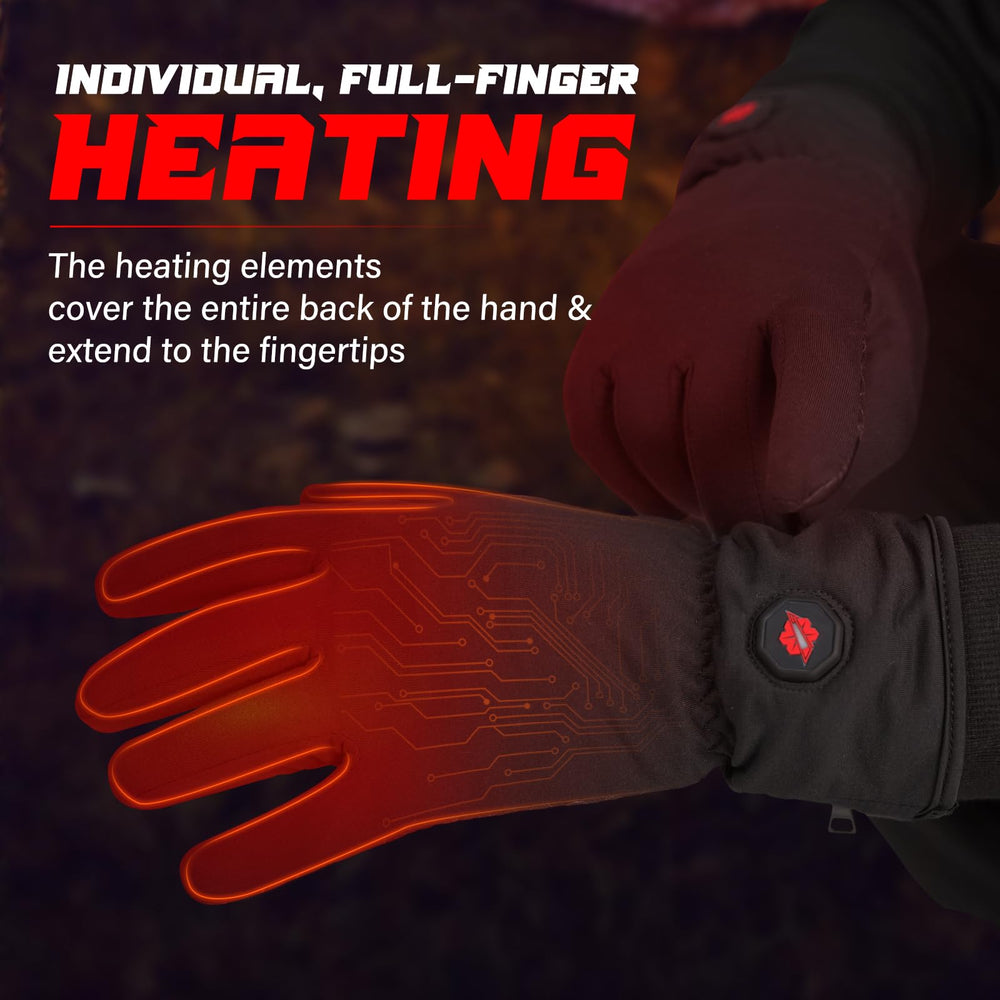 Dr.Warm heated glove liner full-hand heating provides comprehensive warmth across fingers.