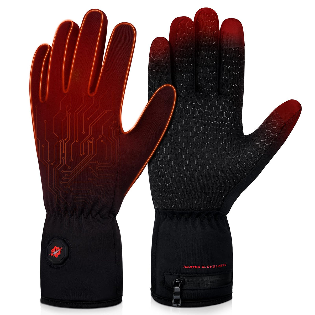 Dr.Warm heated glove liner thin-fit on hand for precise daily warmth.