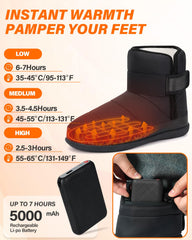 Dr.Warm rechargeable battery pack 5000mAh powers hours of warmth on demand.