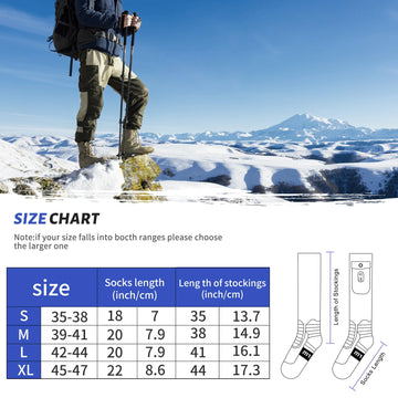 Dr.Warm socks designed for skiing and everyday warmth inside cold days.