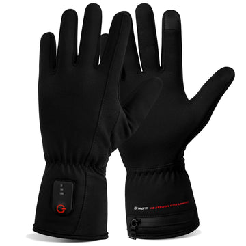 Dr.Warm thin heated glove liner front view provides snug fit for unrestricted movement
