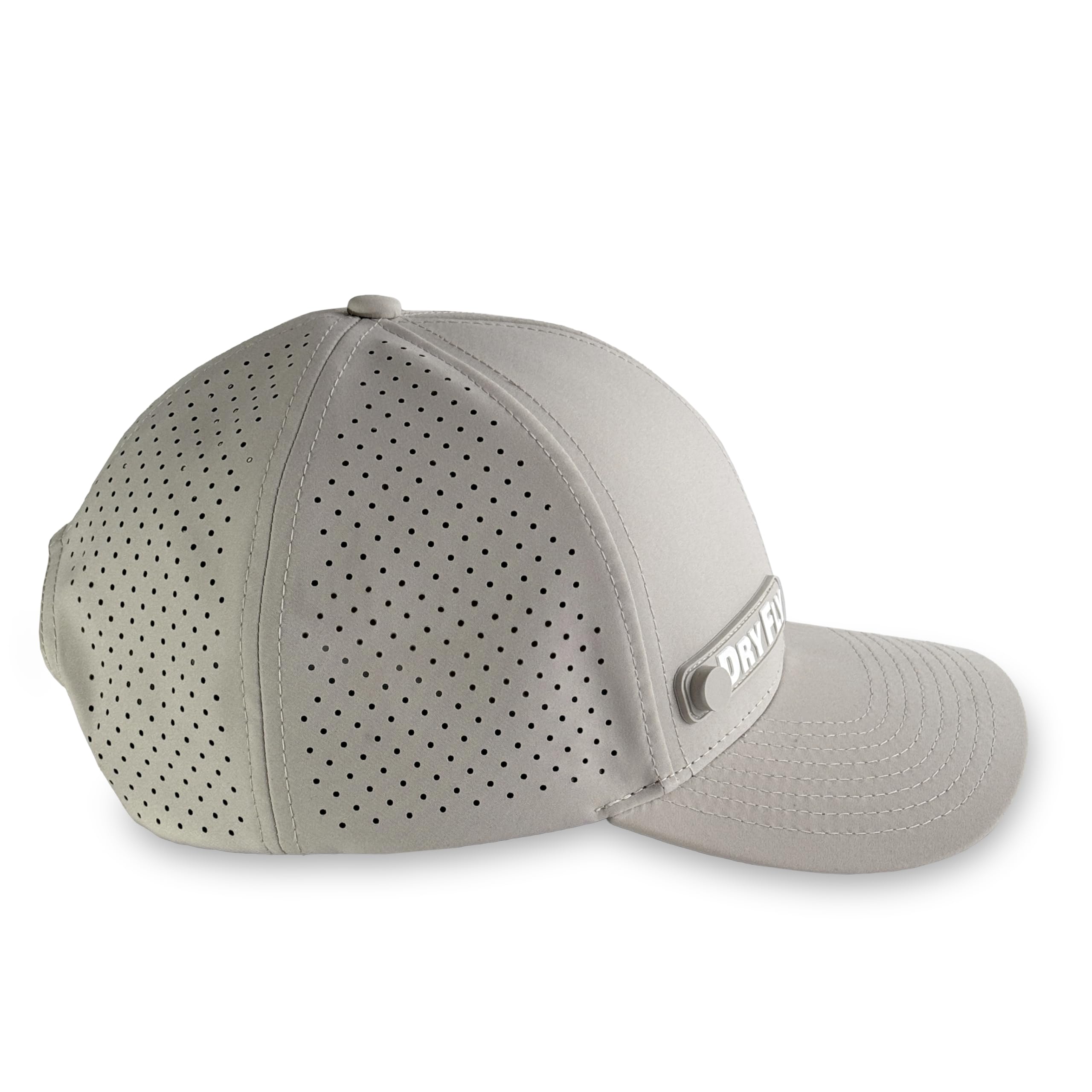 Breathable perforated back panels detail