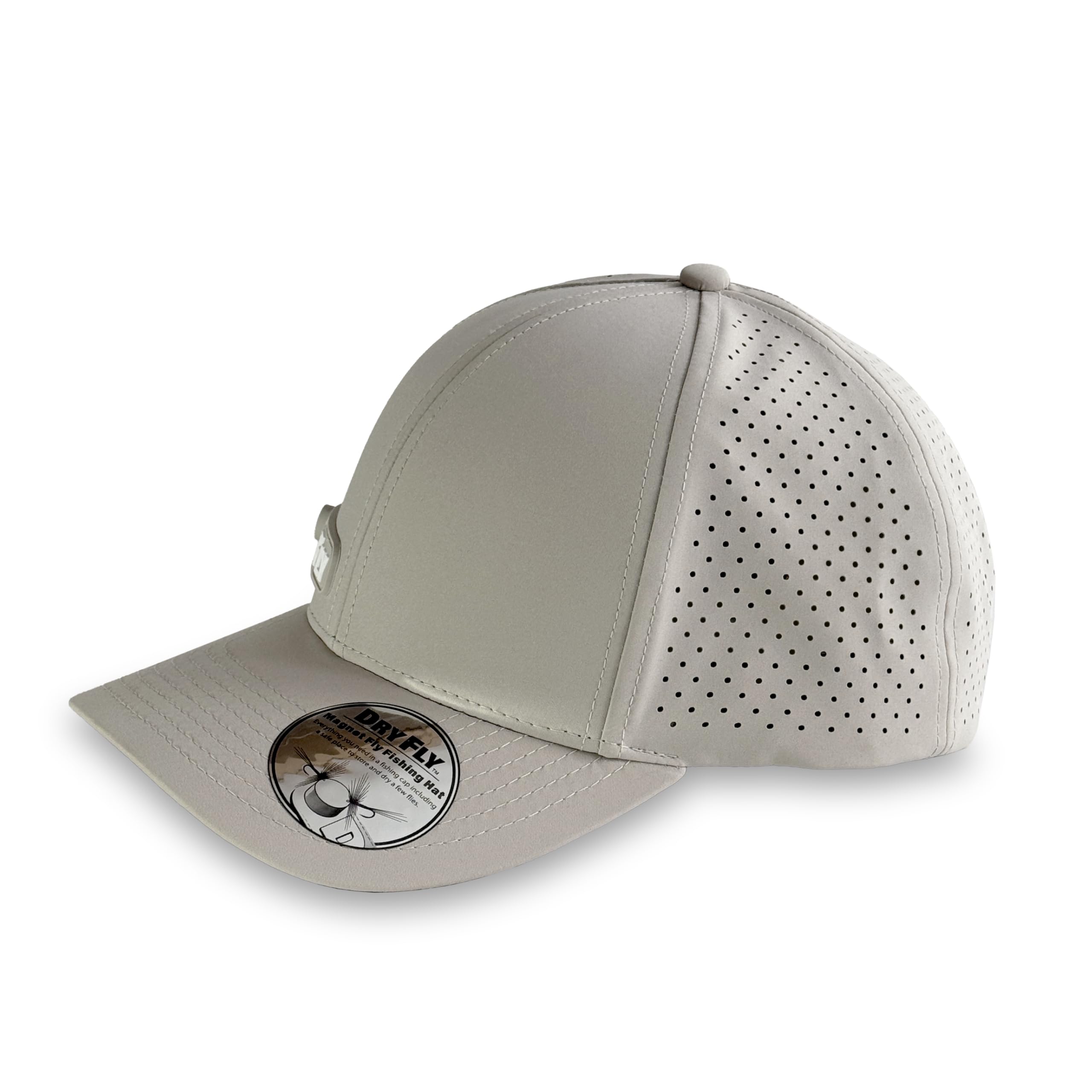 Model wearing Dry Fly cap for men outdoors