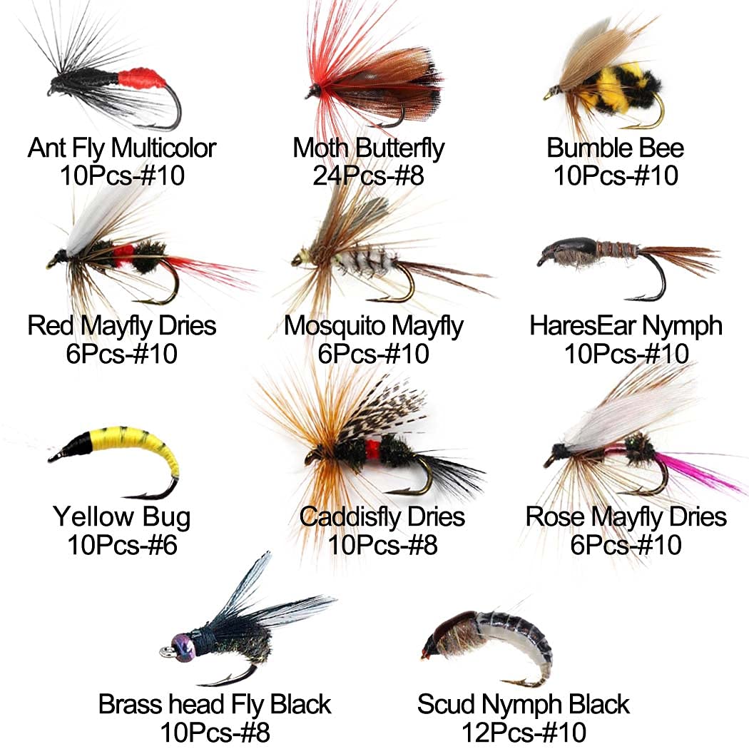 Dry flies assortment from the kit