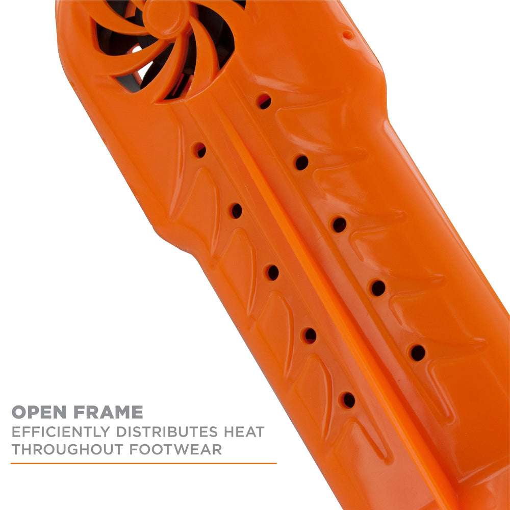 DRYGUY Travel Dry DX front fan draws air for faster drying.