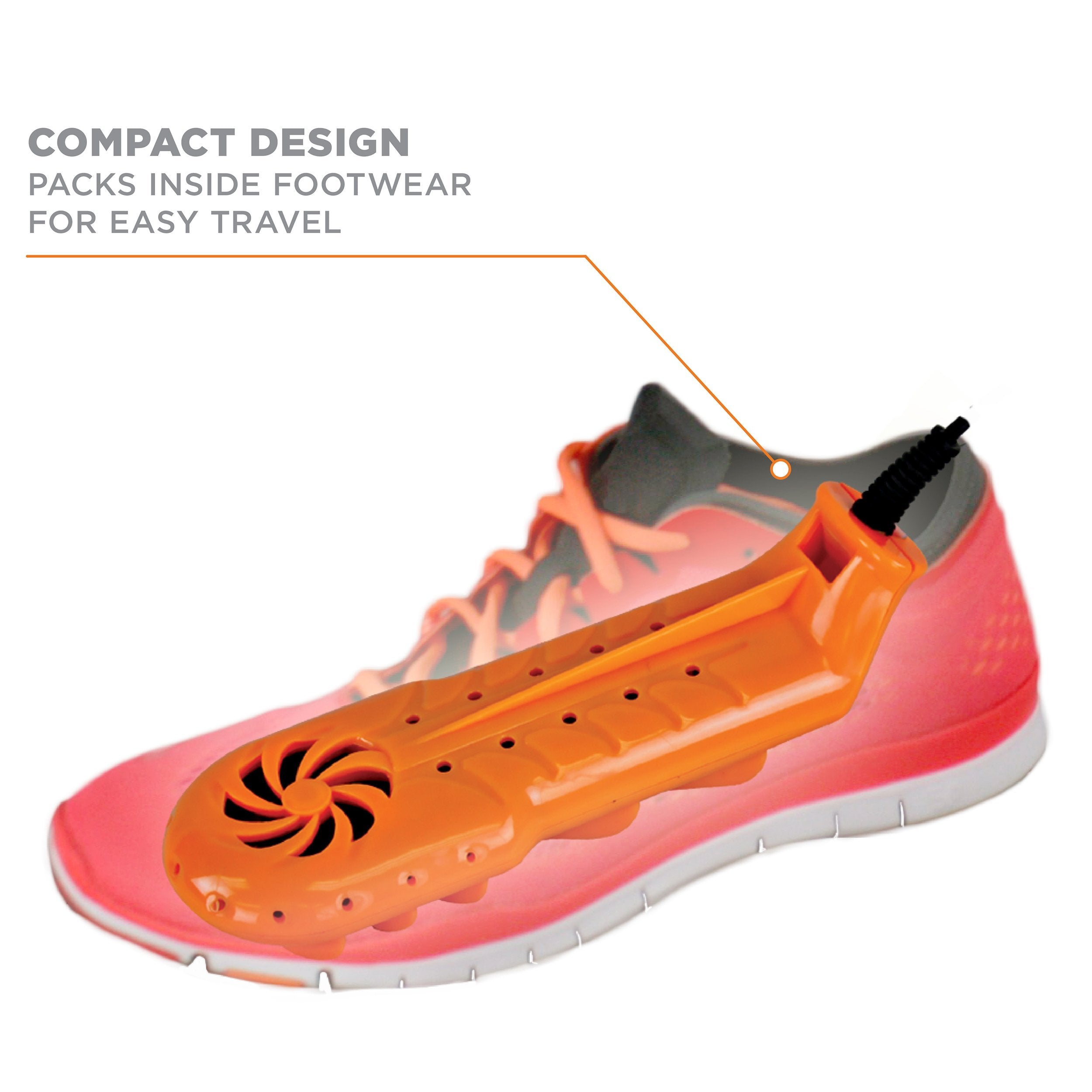 DRYGUY Travel Dry DX warm air vents into toe box.