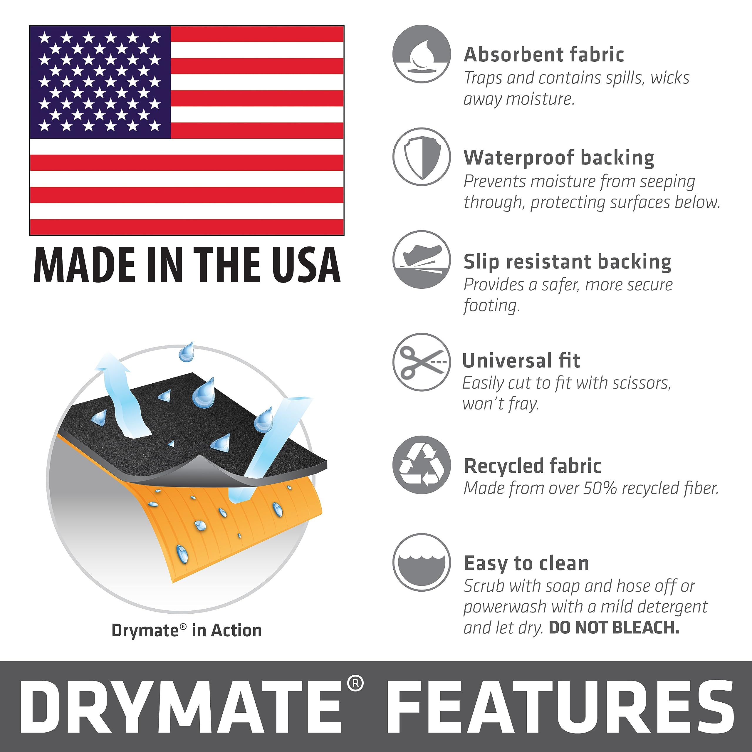 Drymate tent carpet mat adds warmth with a soft surface for chilly nights