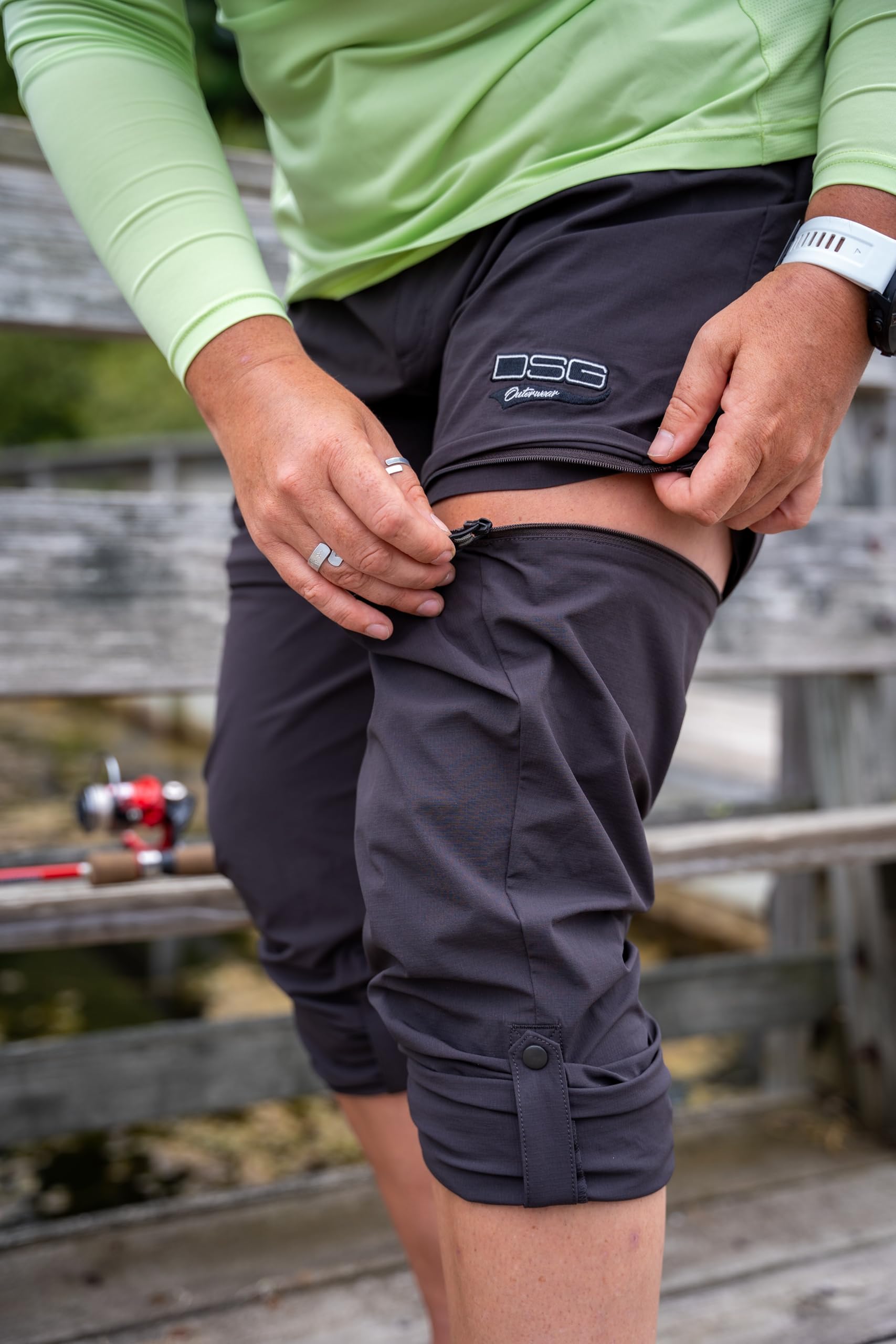 DSG Lola Pant belt loops keep belts secure while moving.