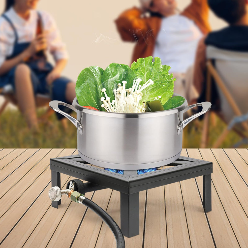 Dsmsseym propane regulator hose 4ft extends reach for safe outdoor cooking.
