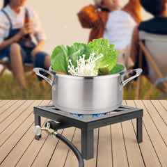 Dsmsseym propane regulator hose 4ft extends reach for safe outdoor cooking.