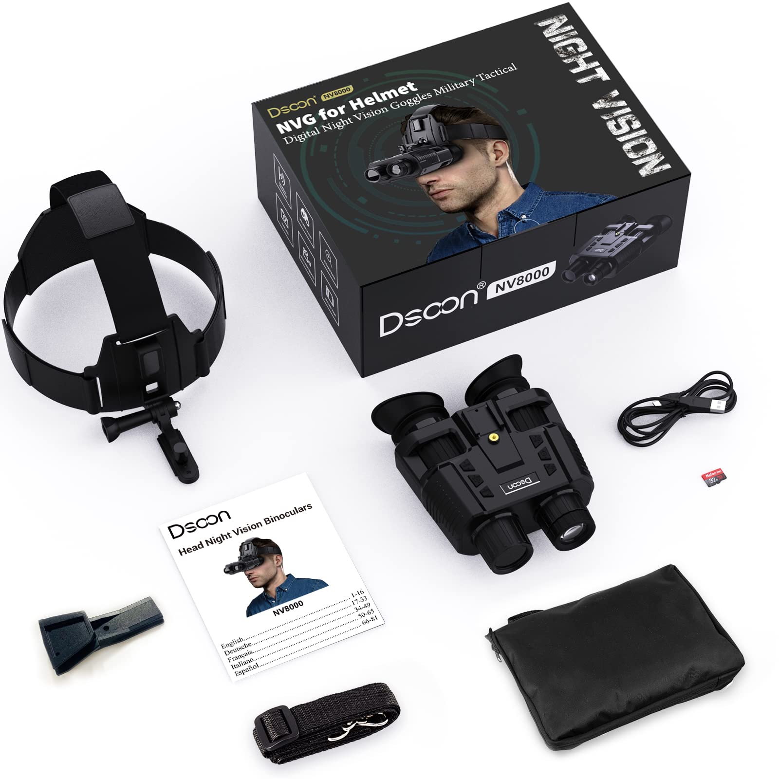Dsoon binocular ergonomic design reduces fatigue during night sessions