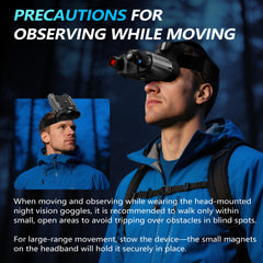 DSoon Night Vision Goggles 4K recording captures subtle movements clearly