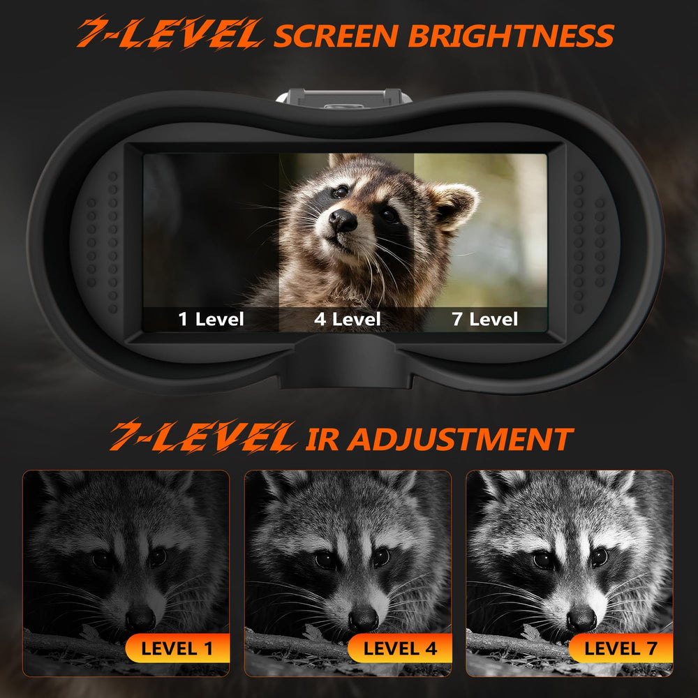 Dsoon night vision goggles-infrared-850nm-illuminator enhances visibility in total darkness.