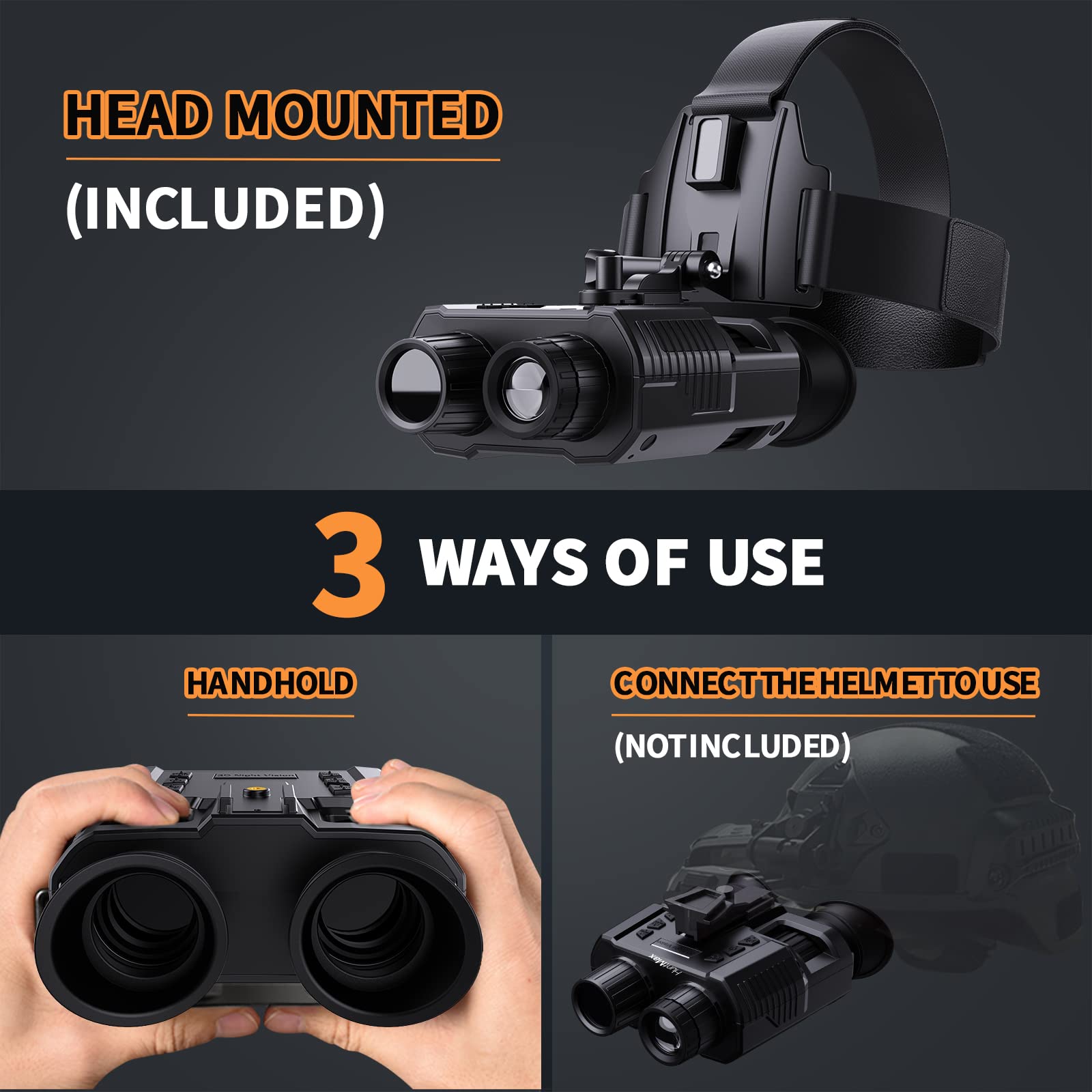 Dsoon wide FOV night vision goggles cover more area during surveys